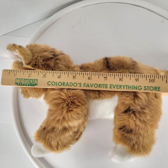 Realistic Maine Coon Cat Manny Realistic Plush Stuffed Animal Toy Brown White - Picture 5 of 16